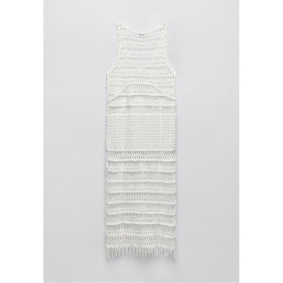 Zara Crochet Midi Dress - Picture 2 of 3